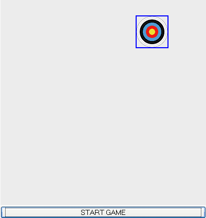 a visual snapshot of the bullseye javascript application game