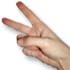 scissors hand-sign