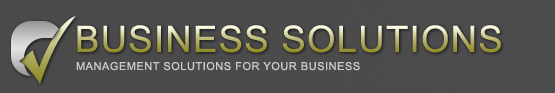 Business Solutions Logo.  Management Solutions for your business